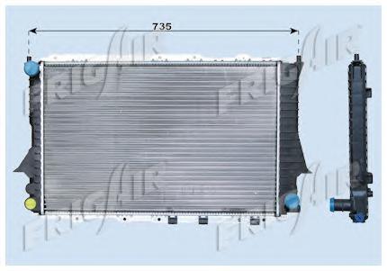 Радиатор, охлаждение двигателя FRIGAIR