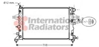 Радиатор, охлаждение двигателя VAN WEZEL 37002362