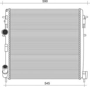 Радиатор, охлаждение двигателя MAGNETI MARELLI 350213995000