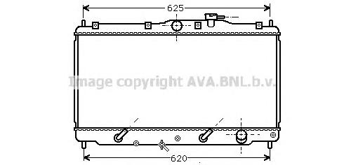 Радиатор, охлаждение двигателя AVA QUALITY COOLING