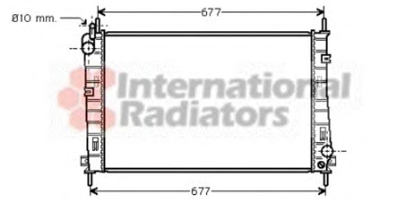 Радиатор, охлаждение двигателя VAN WEZEL
