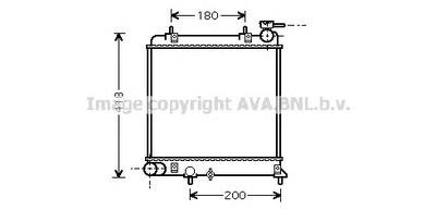 Радиатор, охлаждение двигателя AVA QUALITY COOLING HYA2085