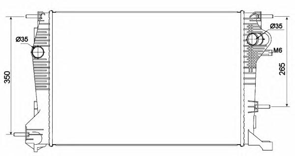 Радиатор, охлаждение двигателя NRF