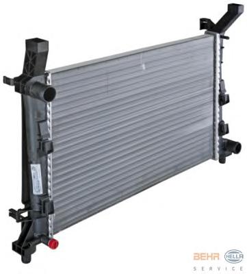 Радиатор, охлаждение двигателя HELLA