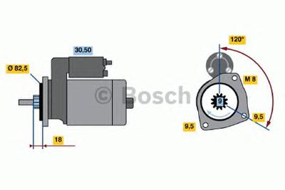 Стартер BOSCH 0986015320