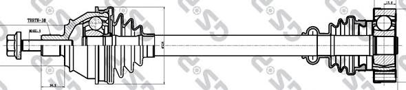 Приводной вал GSP