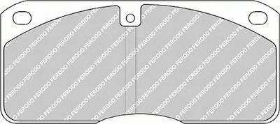Комплект тормозных колодок, дисковый тормоз FERODO FCV702