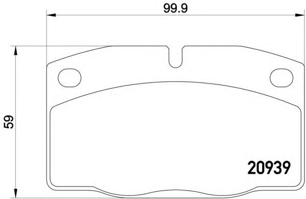 Комплект тормозных колодок, дисковый тормоз MINTEX