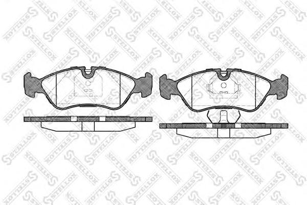 Комплект тормозных колодок, дисковый тормоз STELLOX