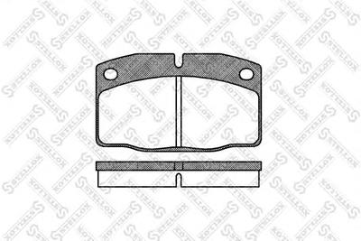 Комплект тормозных колодок, дисковый тормоз STELLOX 112000SX