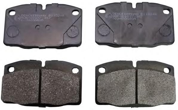 Комплект тормозных колодок, дисковый тормоз DENCKERMANN