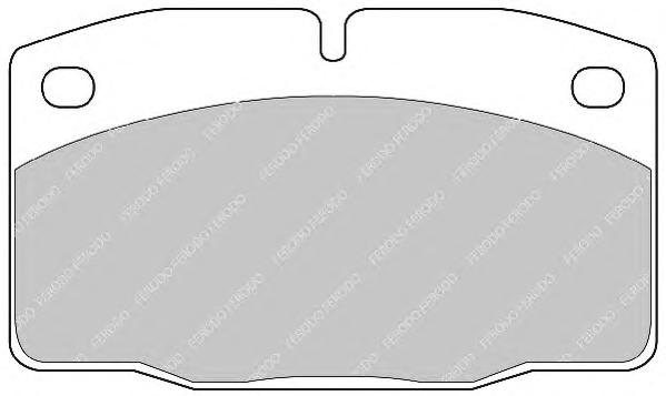 Комплект тормозных колодок, дисковый тормоз FERODO