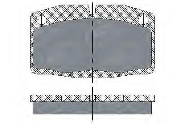Комплект тормозных колодок, дисковый тормоз SCT Germany