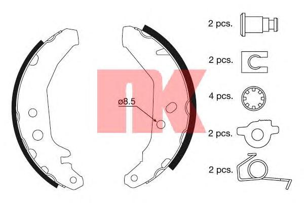 Комплект тормозных колодок NK