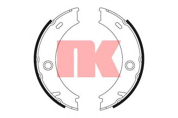Комплект тормозных колодок, стояночная тормозная система NK