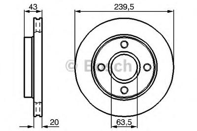 Тормозной диск BOSCH 0986478502
