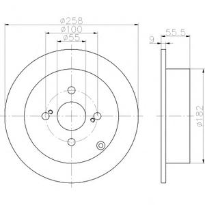 Тормозной диск TEXTAR 92126100