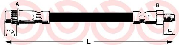 Тормозной шланг BREMBO