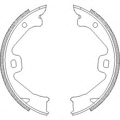 Комплект тормозных колодок, стояночная тормозная система REMSA