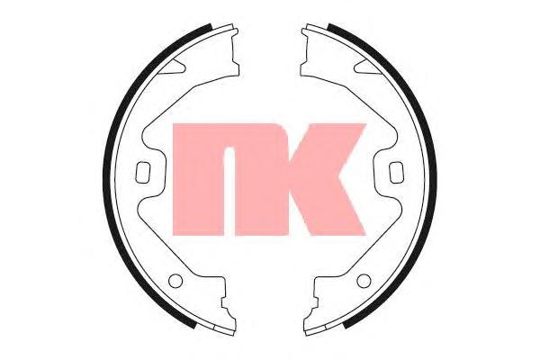 Комплект тормозных колодок, стояночная тормозная система NK