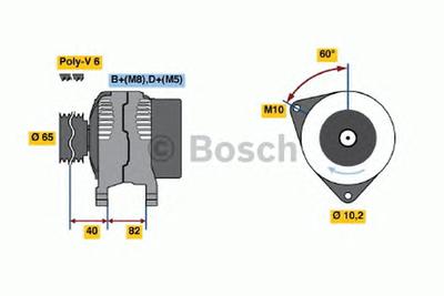 Генератор BOSCH 0986038180