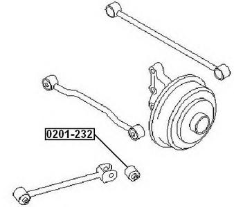Подвеска, рычаг независимой подвески колеса ASVA 0201232