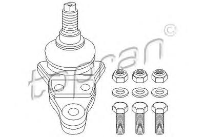 Несущий / направляющий шарнир TOPRAN 103346
