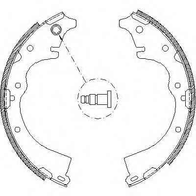 Комплект тормозных колодок REMSA