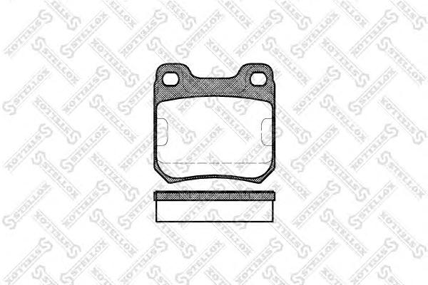 Комплект тормозных колодок, дисковый тормоз STELLOX