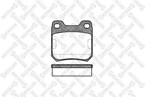 Комплект тормозных колодок, дисковый тормоз STELLOX