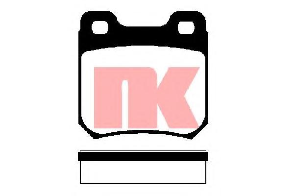 Комплект тормозных колодок, дисковый тормоз NK