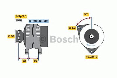 Генератор BOSCH 0986040201
