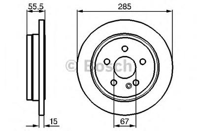 Тормозной диск BOSCH 0986478469
