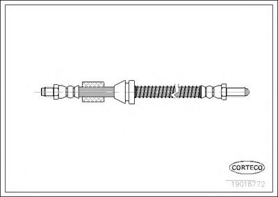 Тормозной шланг CORTECO 19018772