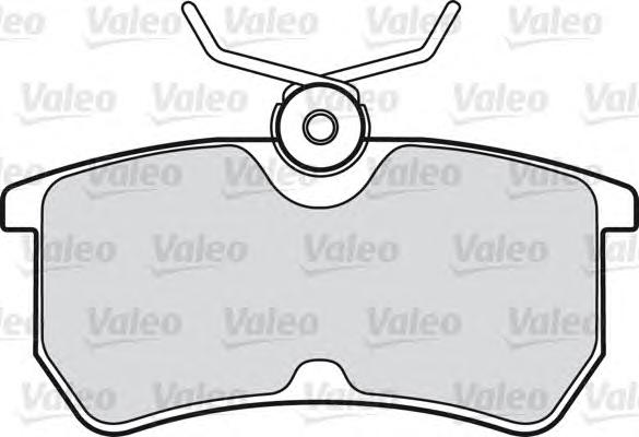 Комплект тормозных колодок, дисковый тормоз VALEO