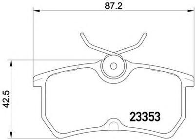 Комплект тормозных колодок, дисковый тормоз MINTEX MDB1959