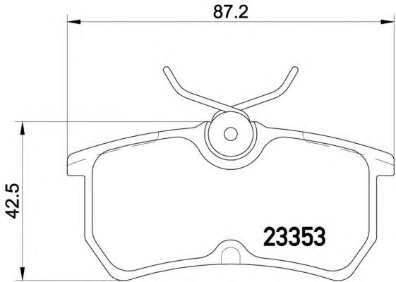 Комплект тормозных колодок, дисковый тормоз MINTEX