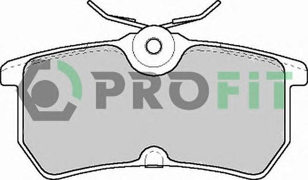 Комплект тормозных колодок, дисковый тормоз PROFIT