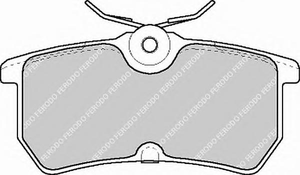 Комплект тормозных колодок, дисковый тормоз FERODO