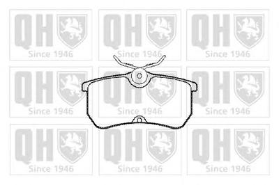 Комплект тормозных колодок, дисковый тормоз QUINTON HAZELL BP1091