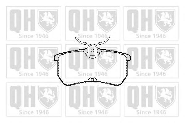 Комплект тормозных колодок, дисковый тормоз QUINTON HAZELL
