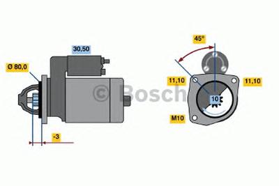 Стартер BOSCH 0986016611