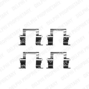 Комплектующие, колодки дискового тормоза DELPHI LX0283