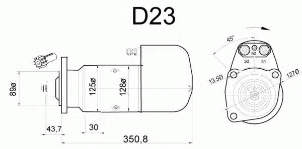 Стартер DELCO REMY