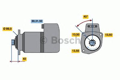 Стартер BOSCH 0986015670