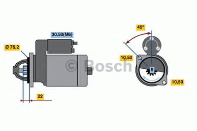 Стартер BOSCH 0986019970