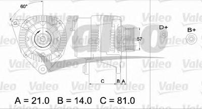 Генератор VALEO 436744