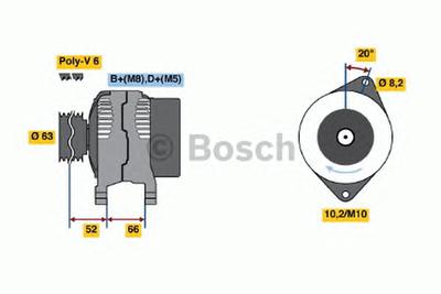 Генератор BOSCH 0986038811