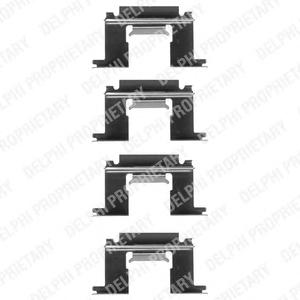 Комплектующие, колодки дискового тормоза DELPHI