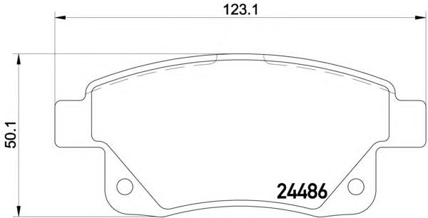 Комплект тормозных колодок, дисковый тормоз MINTEX